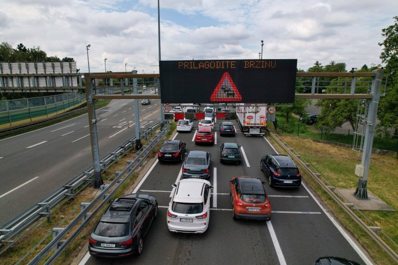 Gužva na Lučkom iz zraka