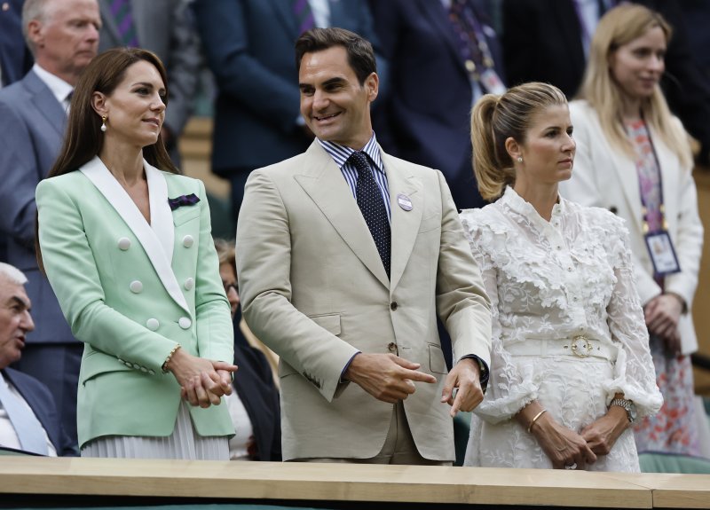 Kate Middleton, Mirka i Roger Federer