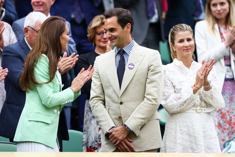 Kate Middleton, Mirka i Roger Federer