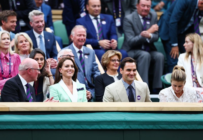 Kate Middleton, Mirka i Roger Federer