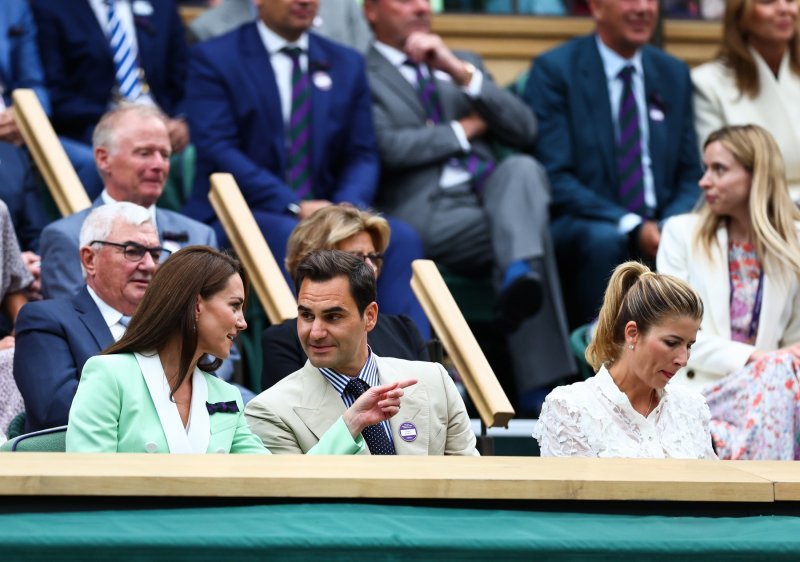 Kate Middleton, Mirka i Roger Federer