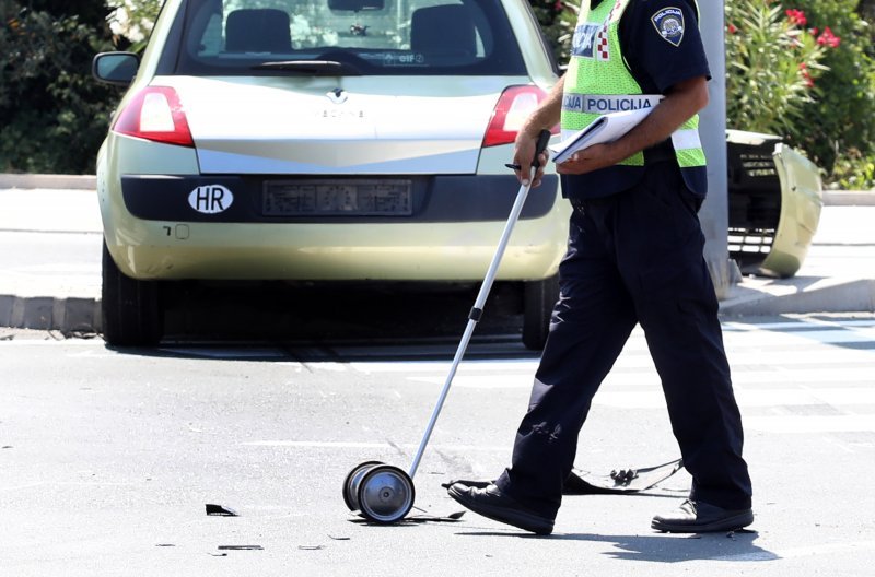 Sudar dvaju automobila u Šibeniku