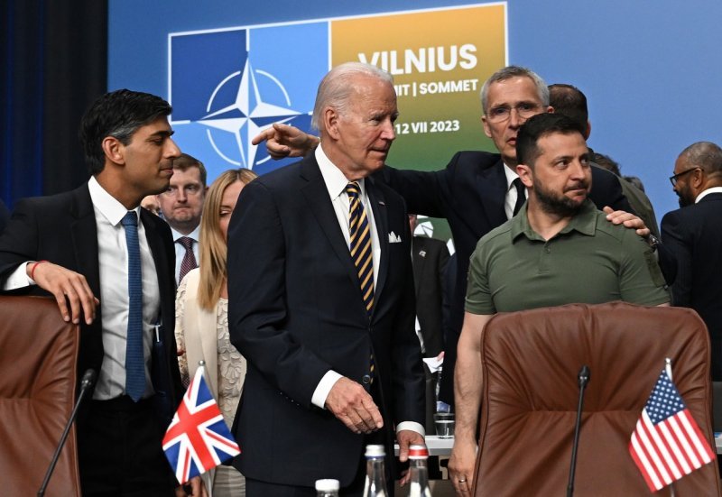 Rishi Sunak, Joe Biden, Volodimir Zelenski