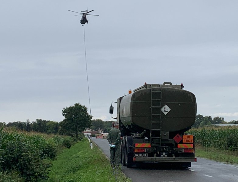 Hrvatski helikopter u Sloveniji