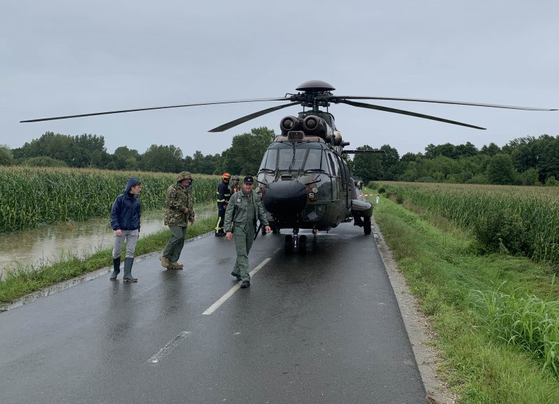 Hrvatski helikopter u Sloveniji