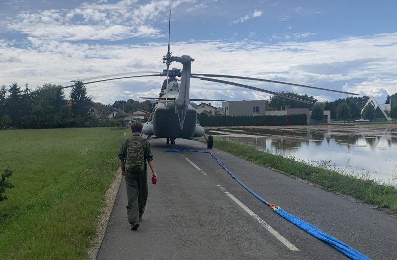 Hrvatski helikopter u Sloveniji