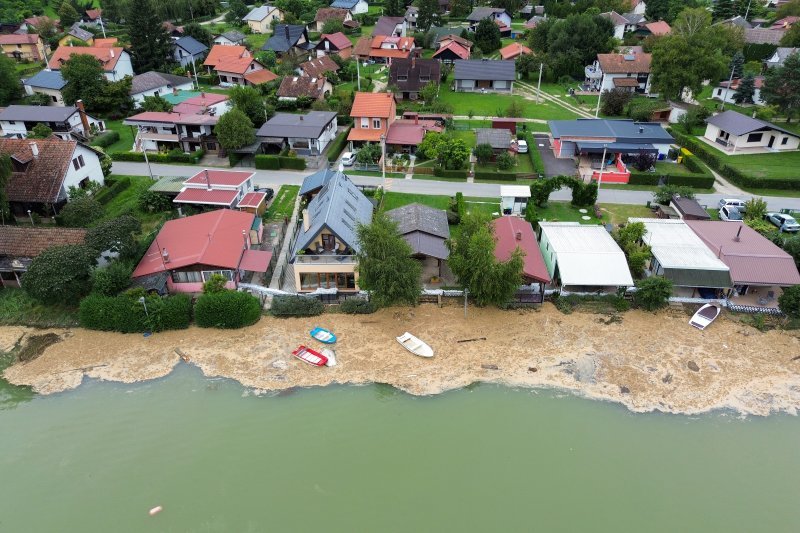 Đelekovec: Pogled iz zraka na posljedice poplave na jezeru Šoderica