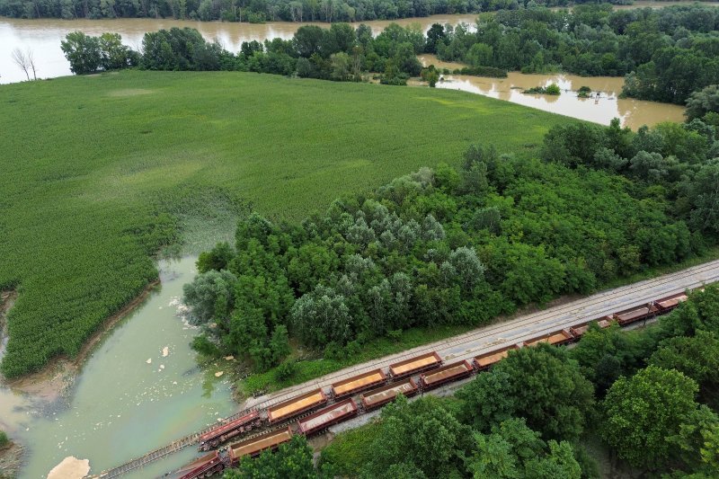 Đelekovec: Pogled iz zraka na posljedice poplave na jezeru Šoderica