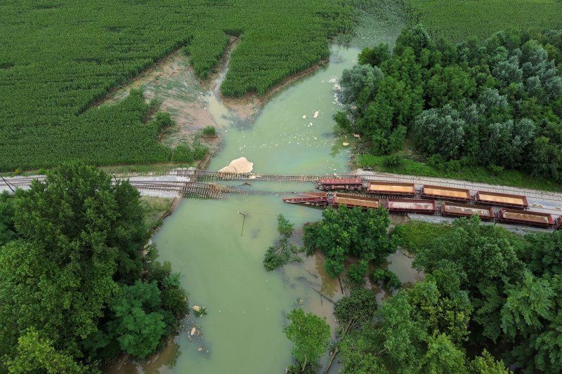 Đelekovec: Pogled iz zraka na posljedice poplave na jezeru Šoderica