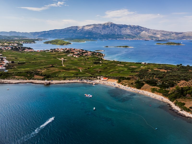 Plaža Vela Pržina na Korčuli