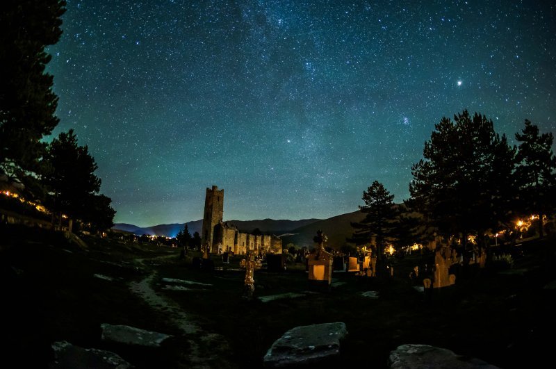 Meteorski roj Perzeida kod crkve Svetog Spasa