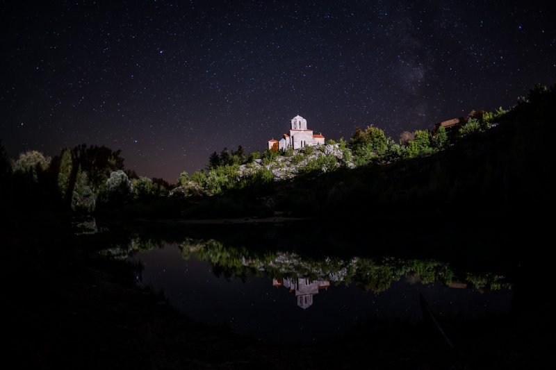 Meteorski roj Perzeida kod crkve Svetog Spasa