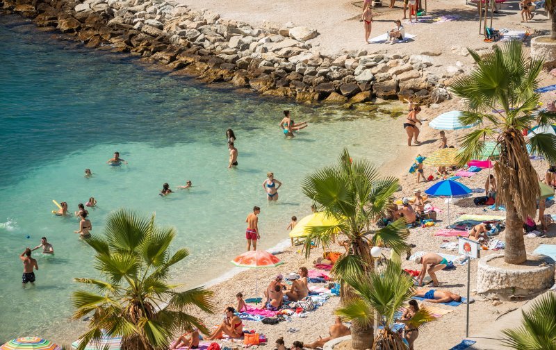 Gužva na plažama u Splitu