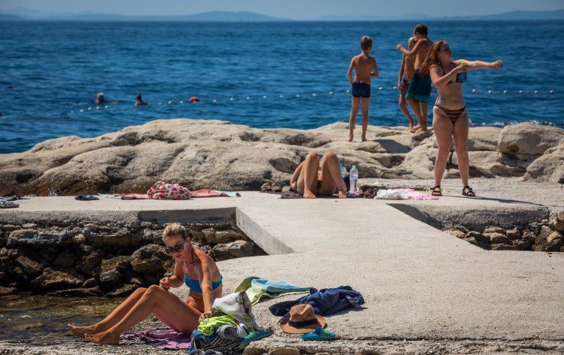 Gužva na plažama u Splitu