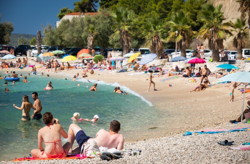 Gužva na plažama u Splitu