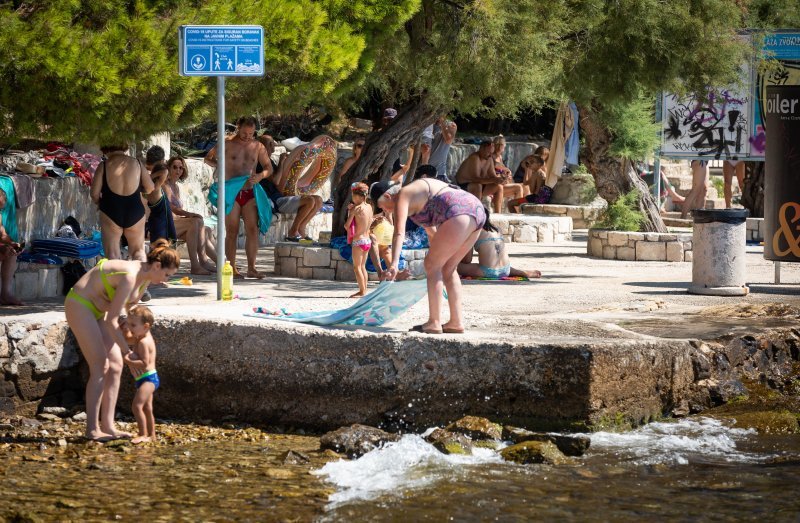 Gužva na plažama u Splitu