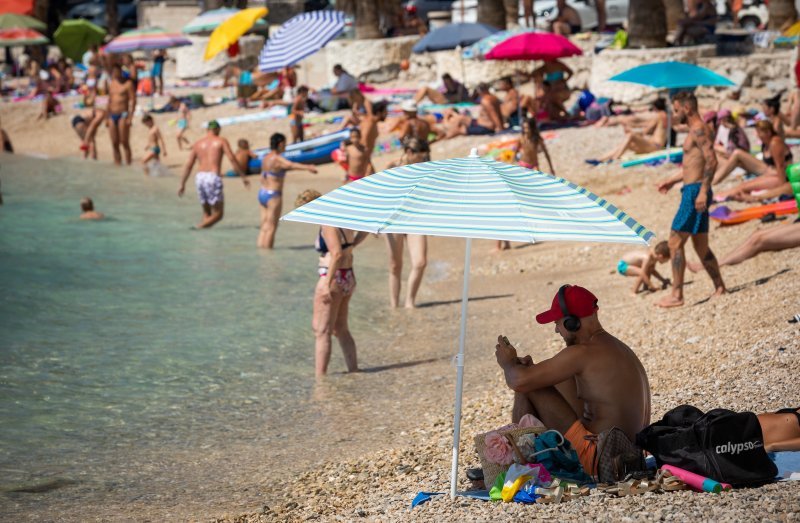 Gužva na plažama u Splitu