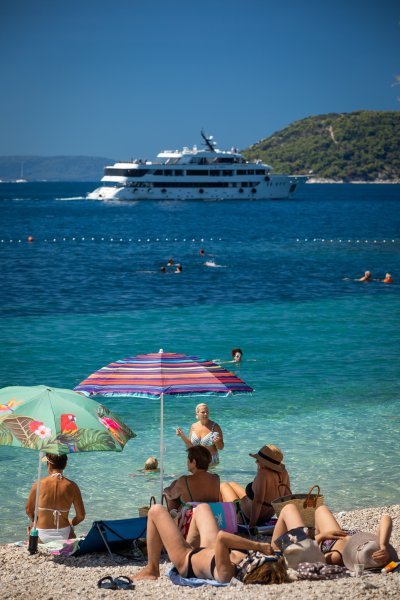 Gužva na plažama u Splitu