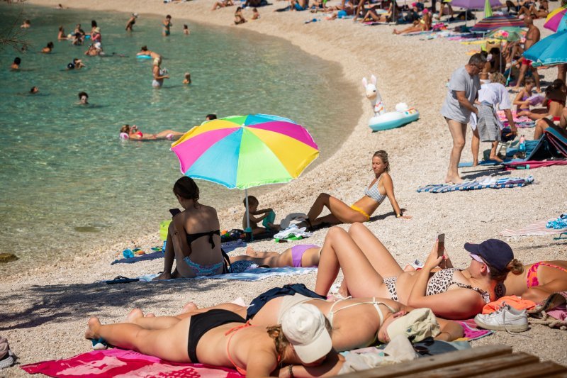 Gužva na plažama u Splitu