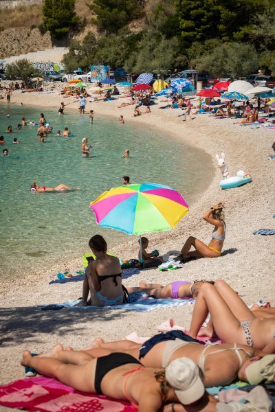 Gužva na plažama u Splitu