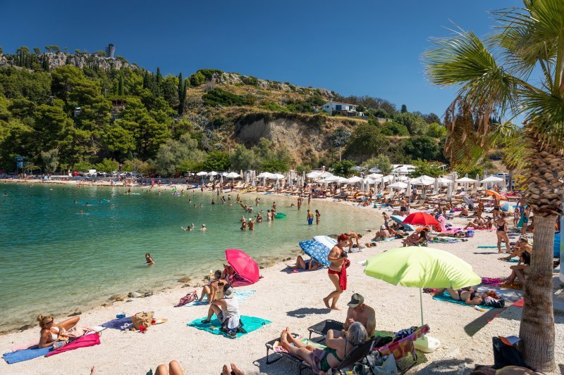 Gužva na plažama u Splitu