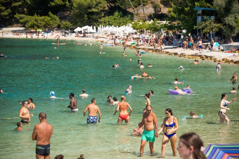 Gužva na plažama u Splitu