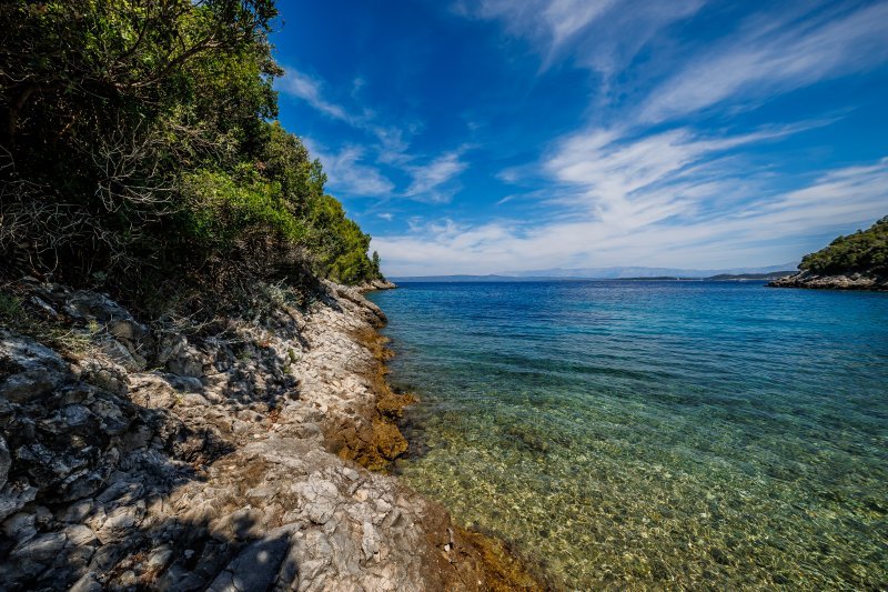 Uvala Samograd na otoku Korčuli