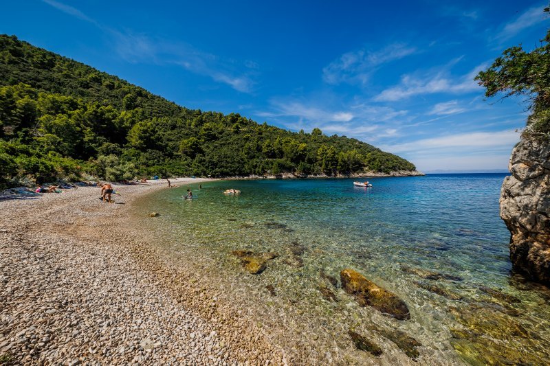 Uvala Samograd na otoku Korčuli