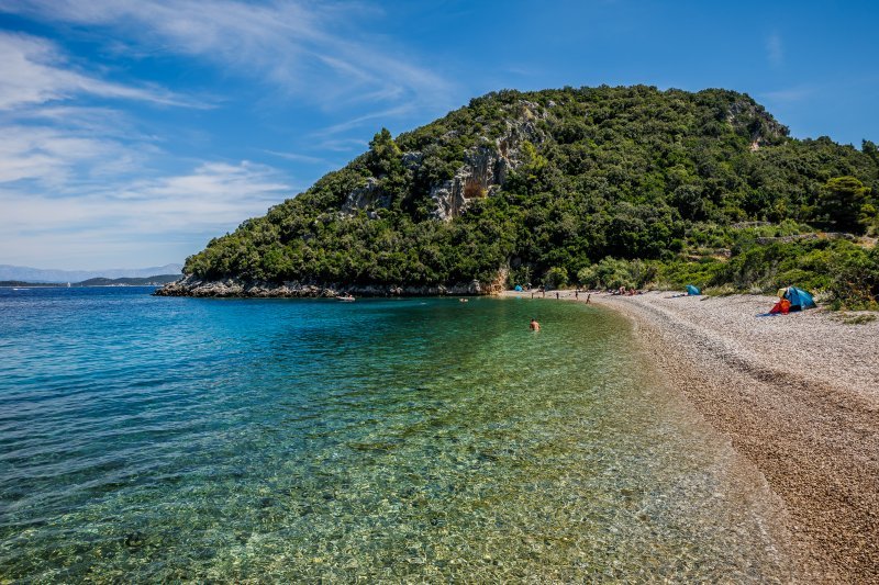 Uvala Samograd na otoku Korčuli