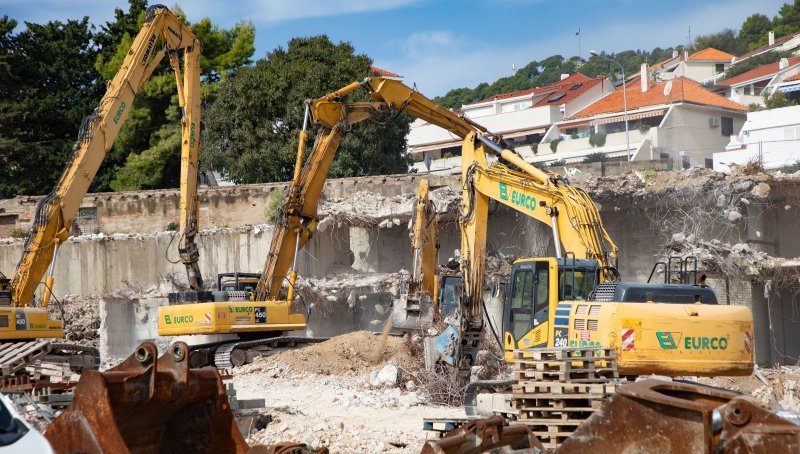 Nastavljeno rušenje hotela Marjan u Splitu