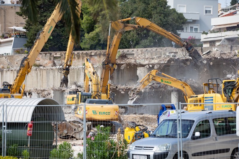 Nastavljeno rušenje hotela Marjan u Splitu