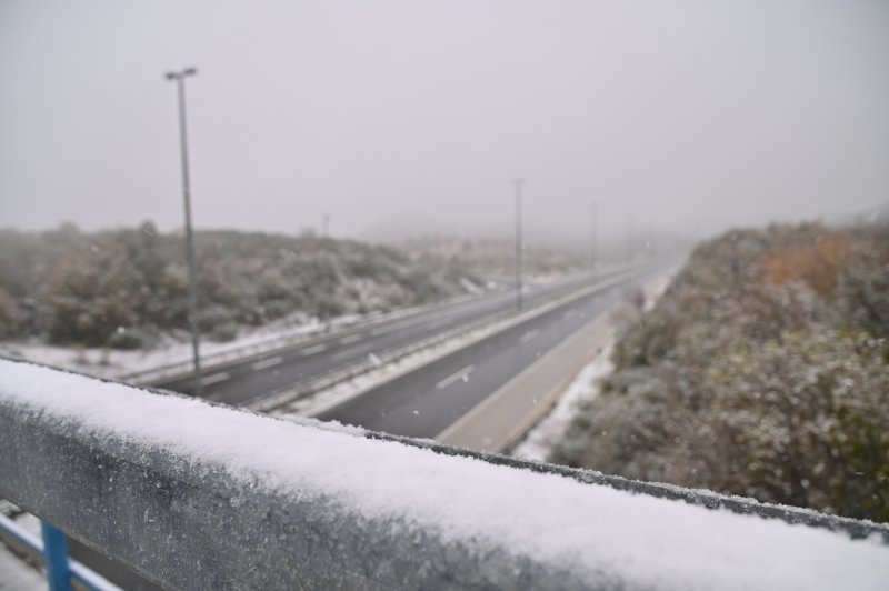 Snijeg na autocesti A1 kod Zagvozda