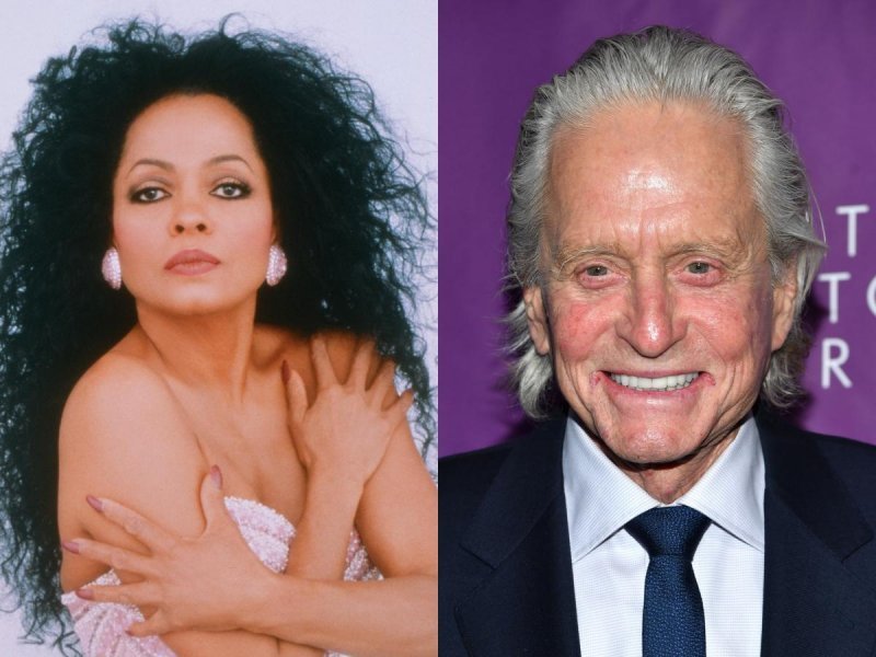 Diana Ross i Michael Douglas