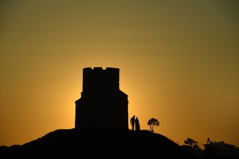 Tvrđava sv. Nikole u Ninu u sumrak