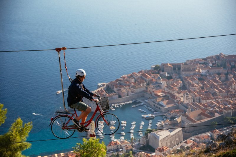 Skybike iznad Dubrovnika