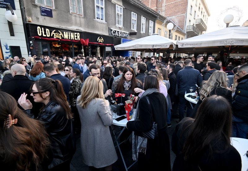 Vesela atmosfera u centru Zagreba