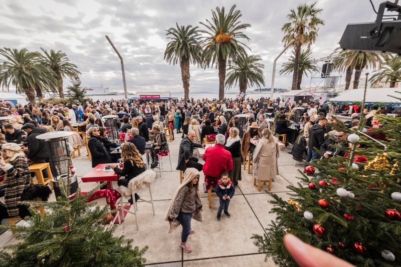 Split: Gužva na Rivi na Silvestrovo