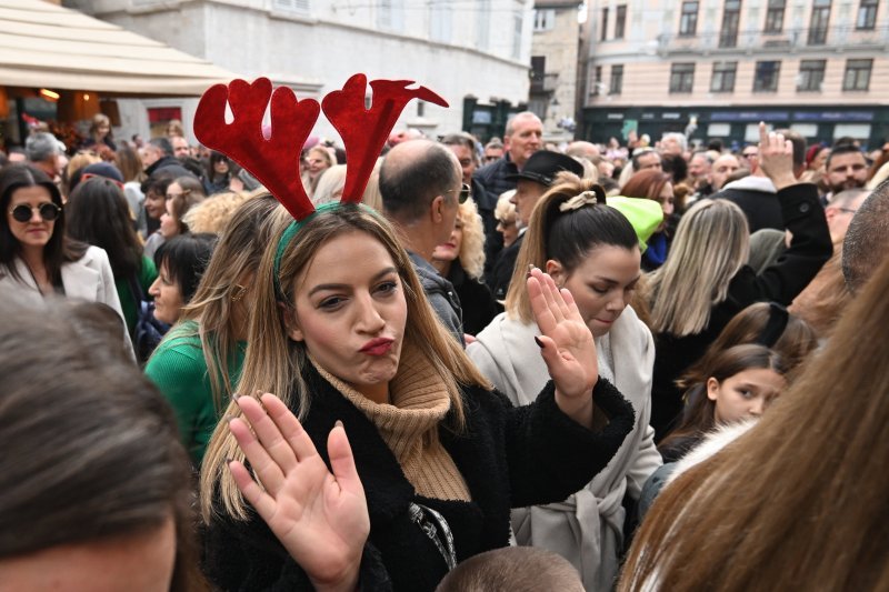 Rani doček Nove godine na splitskog Pjaci