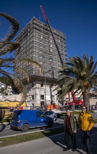 Nastavak rušenja hotela Marjan u Splitu