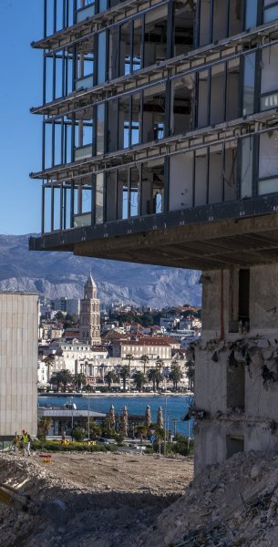 Nastavak rušenja hotela Marjan u Splitu