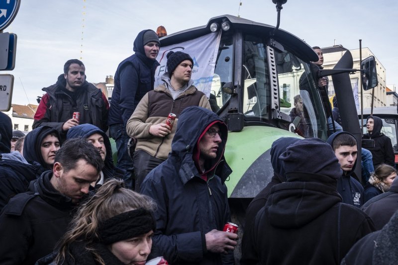 Prosvjedi poljoprivrednika ispred EU parlamenta