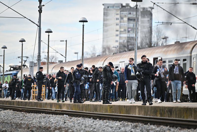 Navijačka skupina Armada stigla na derbi Dinamo - Rijeka