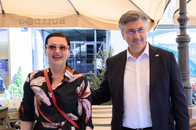 Andrej Plenković i Nina Badrić