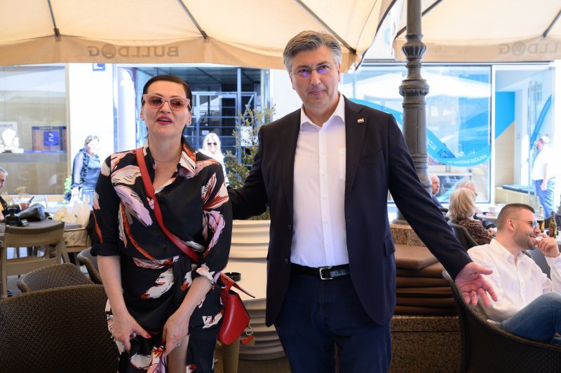 Andrej Plenković i Nina Badrić