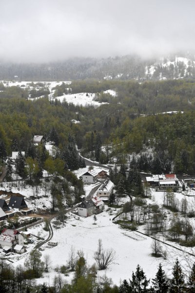 Gorski kotar zabijelio je snijeg