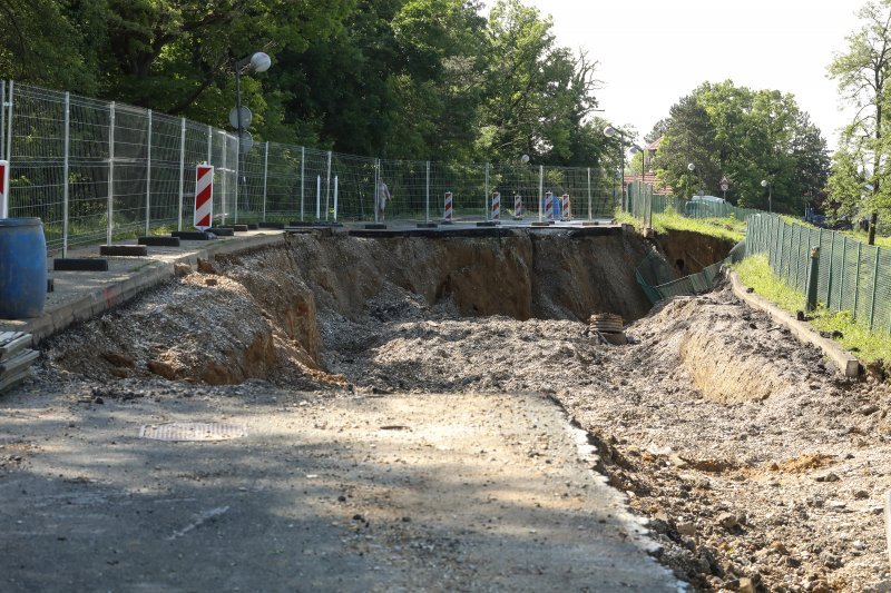 Zagreb: Klizište na Pantovčaku