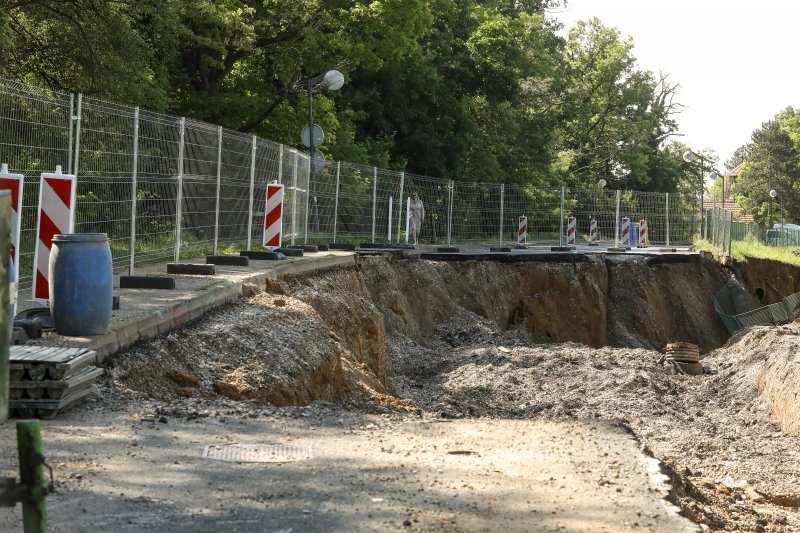 Zagreb: Klizište na Pantovčaku