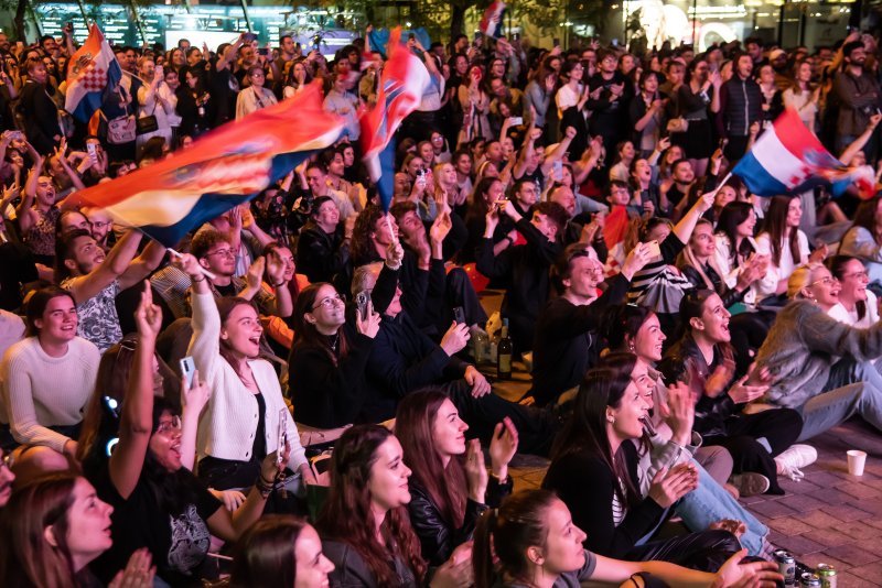 Gledanje Eurovizije u Zagrebu i Zadru