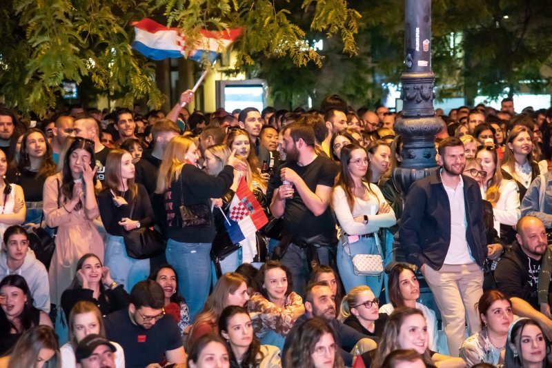 Gledanje Eurovizije u Zagrebu i Zadru