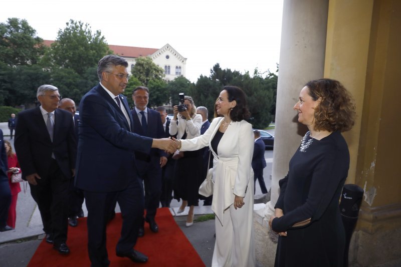 Andrej Plenković, Iva Hraste Sočo, Nina Obuljen Koržinek
